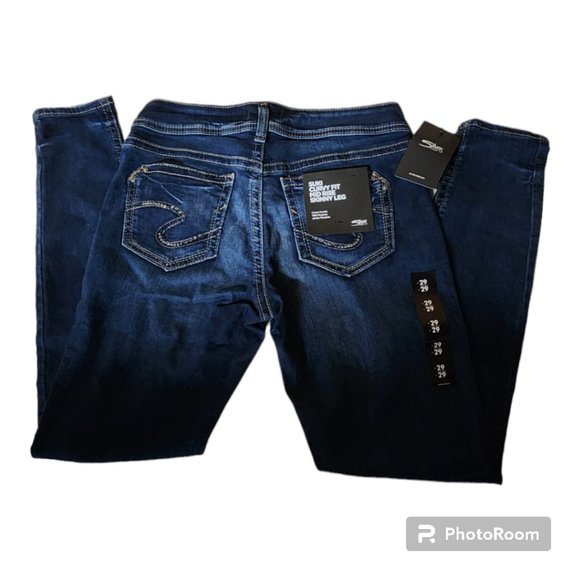 New W/Tags Ladies Silver Brand Suki Jeans - Picture 3 of 3